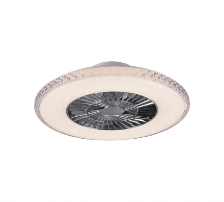 Trio Lighting Ανεμιστήρας Οροφής Με Φως LED 40W ∅60 Πλαστικός HARSTAD