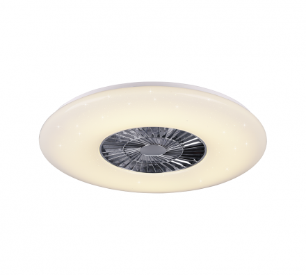 Trio Lighting Ανεμιστήρας Οροφής Με Φως LED 60W ∅75 Πλαστικός VISBY