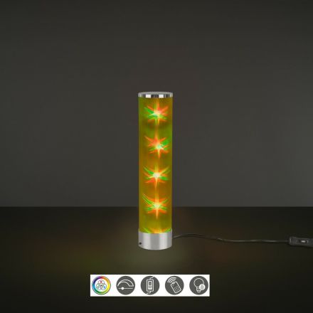 RL Επιτραπέζιο Φωτιστικό LED RGBW 1.5W Μεταλλικό RICO Chrome
