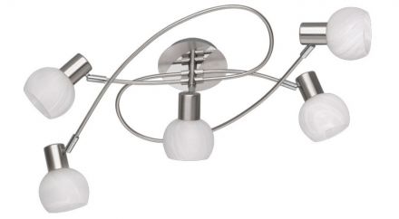 Trio Lighting Φωτιστικό Οροφής LED 5xE14 Μεταλλικό ANTIBES Nickel Mat