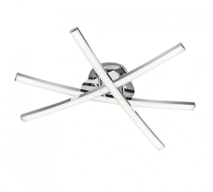 Trio Lighting Φωτιστικό Οροφής Πλαφονιέρα LED 16W Μεταλλικό CAPELLA