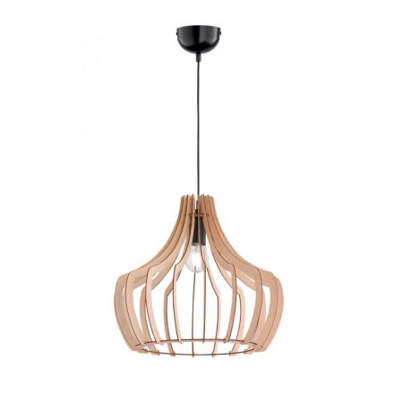 Trio Lighting Κρεμαστό Φωτιστικό LED 1xE27 WOOD