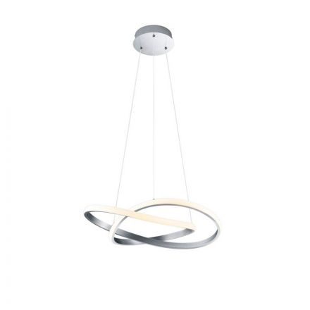 Trio Lighting Κρεμαστό Φωτιστικό LED 27W COURSE Nickel Mat