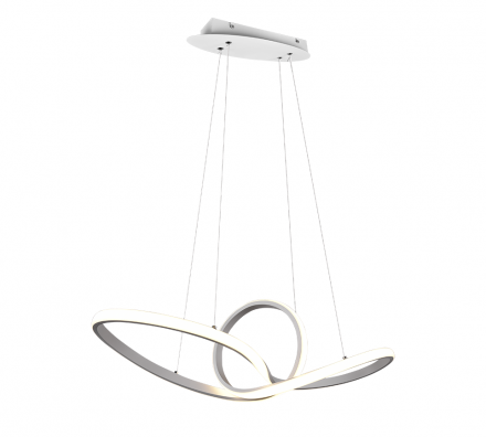 Trio Lighting Κρεμαστό Φωτιστικό LED 28W SANSA Λευκό Ματ
