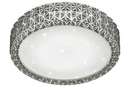 Trio Lighting Πλαφονιέρα LED 12W Ακρυλικό PEGASUS Ανθρακί