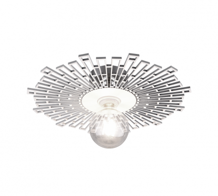 Trio Lighting Πλαφονιέρα Οροφής E27 ∅40cm Μέταλλο/Ξύλο MILO