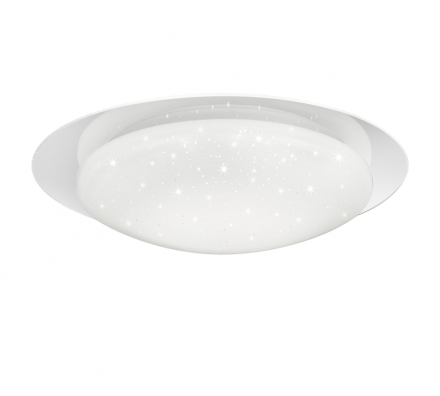 Trio Lighting Πλαφονιέρα Οροφής LED 18W Πλαστική FRODO Λευκή Dimmable