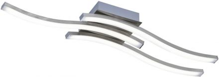 Trio Lighting Πλαφονιέρα Οροφής LED 3x5W Μεταλλική ROUTE Nickel Mat