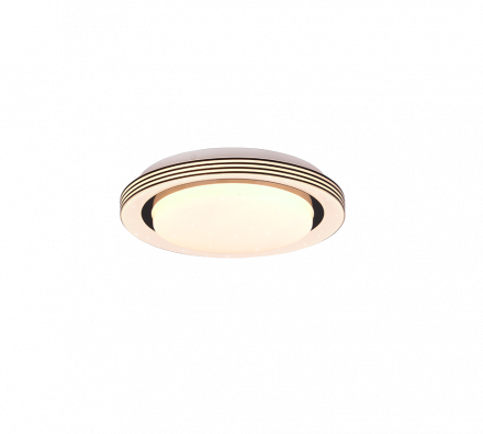 Trio Lighting Πλαφονιέρα Οροφής LED 10.5W Πλαστική ATRIA Μαύρη Dimmable