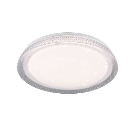 Trio Lighting Πλαφονιέρα Οροφής LED 18W Πλαστική HERACLES Λευκή Dimmable