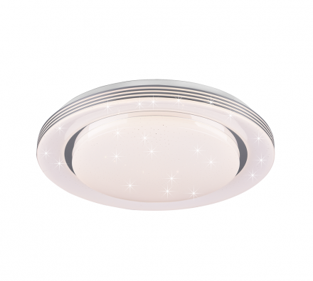 Trio Lighting Πλαφονιέρα Οροφής LED 21W Πλαστική ATRIA Λευκή Dimmable