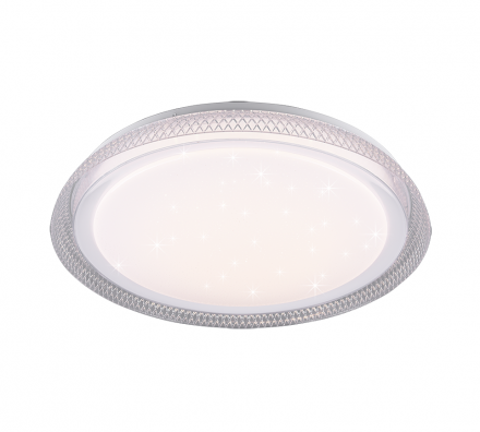 Trio Lighting Πλαφονιέρα Οροφής LED 24W Πλαστική HERACLES Λευκή Dimmable