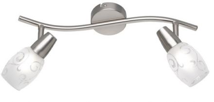Trio Lighting Spot LED 2xE14 Μεταλλικό COLMAR Nickel Mat