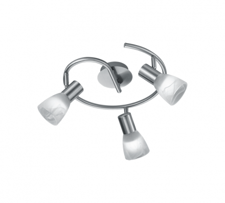 Trio Lighting Spot LED 3xE14 3x4W Μεταλλικό VISTO Nickel Mat
