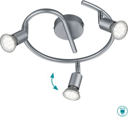 Trio Lighting Spot LED 3xGU10 Μεταλλικό PARIS