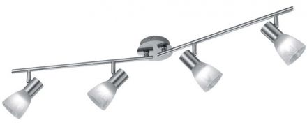 Trio Lighting Spot LED 4xE14 4W Μεταλλικό VISTO Nickel Mat