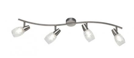 Trio Lighting Spot LED 4xE14 Μεταλλικό COLMAR Nickel Mat