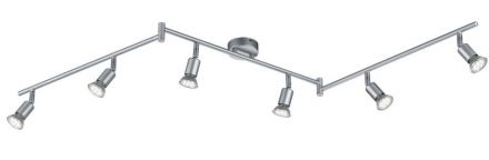 Trio Lighting Spot LED 6xGU10 3W Μεταλλικό PARIS
