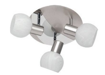 Trio Lighting Spot Οροφής LED 3xE14 Μεταλλικό ANTIBES Nickel Mat
