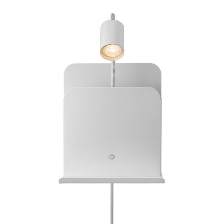 Επίτοιχο Φωτιστικό Roomi LED GU10 Μεταλλικό Λευκό