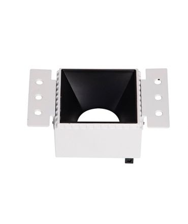 Zambelis Lights Κορμός & Κάτοπτρο για Σποτ Εσοχής Trimless Λευκό-Μαύρο