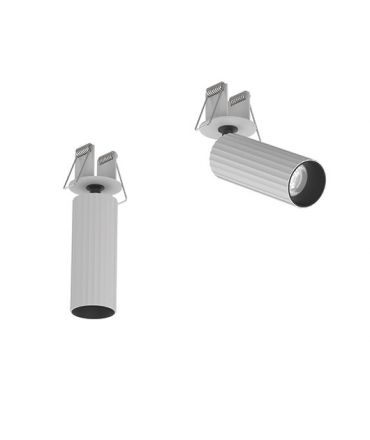 Zambelis Lights Χωνευτό LED Σποτ Οροφής 7W Αλουμίνιο Λευκό Ματ