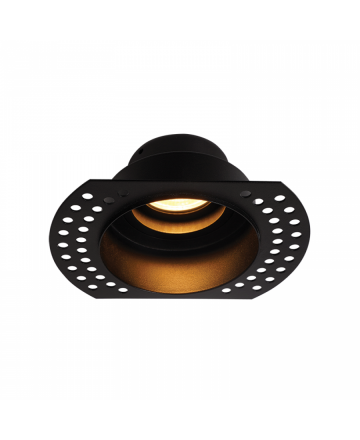 Zambelis Lights Χωνευτό Spot LED 1xGU10 Μέταλλο-Γυαλί IP65 Μαύρο