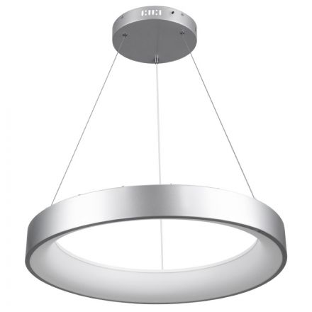 SALEM Κρεμαστό Φωτιστικό Δαχτυλίδι-Κύκλος LED 105W 3CCT - Ασημί