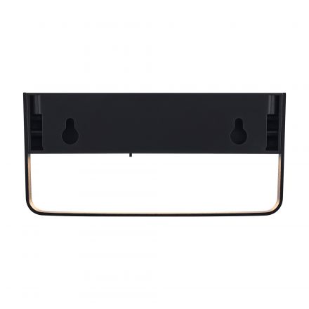 Επίτοιχο Φωτιστικό LED 4W Saulio Solar-USB Αλουμίνιο Μαύρο IP44
