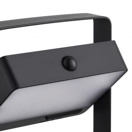 Φωτιστικό Κήπου LED 4W Saulio Solar-USB Αλουμίνιο Μαύρο IP44