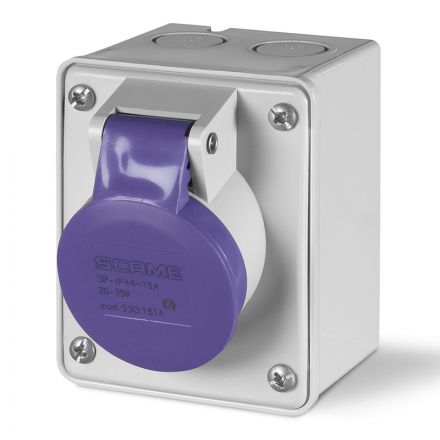 Επίτοιχη Πρίζα 2P+E 16A 12h 20-25V 50/60Hz IP 44