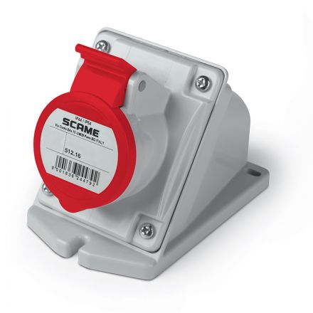 Επίτοιχη Πρίζα Θηλυκή 3P+E 16A 6h 380-415V 50/60Hz IP44/54