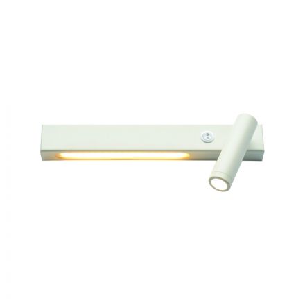 ACA Επίτοιχο Φωτιστικό LED 12W 3200K 980LM HERMES Λευκό Μεταλλικό 28Χ11Χ8CM Δεξιά