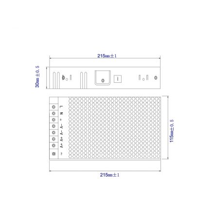 Τροφοδοτικό 12V 250W 110/220V IP20