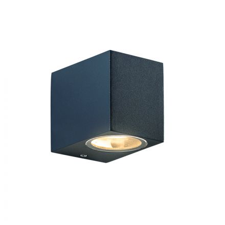 ACA Επίτοιχη Απλίκα LED GU10 Max 3W  Πλαστικό 230V AC Σκούρο Γκρι IP65