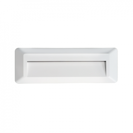 ACA Επίτοιχο Φωτιστικό LED Ορθογώνιο Λευκό 230V AC IP65 2W 3000K 100Lm