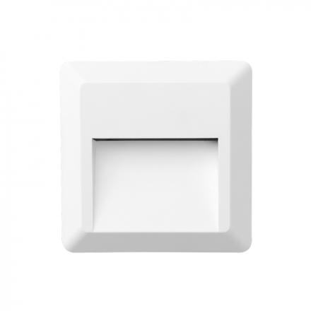 ACA Απλίκα Τοίχου Τετράγωνη LED 2W 3000K 100Lm Λευκή IP65