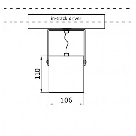 Spot Ράγας LED 34W 4000K TUBE110-GS Μαύρο