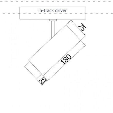 Spot Ράγας LED 35W 3000K RIVAS-75 Λευκό Dimmable