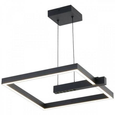Κρεμαστό Φωτιστικό LED 24W 3000K 40*40 - Μαύρο 