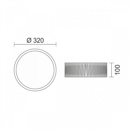 Πλαφονιέρα Οροφής LED 18W 3CCT - Ξύλο