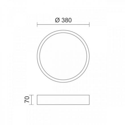 Πλαφονιέρα Οροφής Παιδικό LED 2*24W 3CCT - Κουνελάκι
