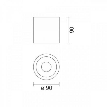 Spot Οροφής Πλαστική GU10 6538