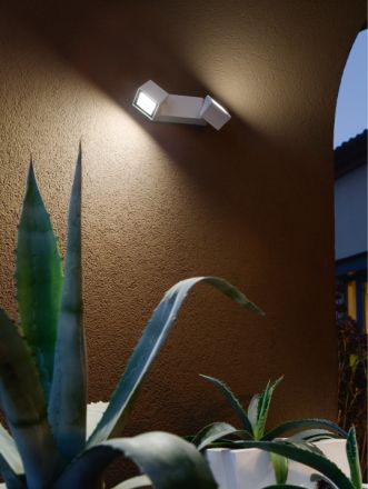 Απλίκα ΕΞωτερικού Χώρου LED 12W Steve Λευκή IP54