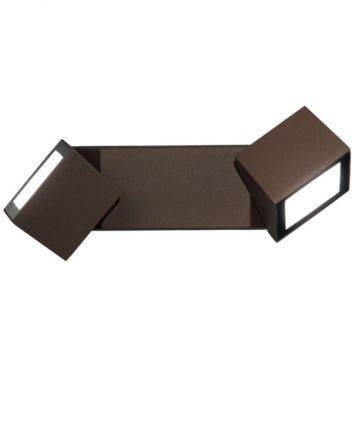 Απλίκα ΕΞωτερικού Χώρου LED 12W Steve Καφέ IP54