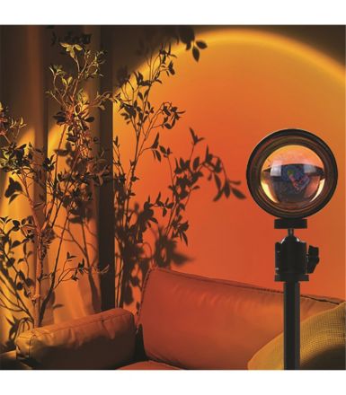 Cubalux Διακοσμητικό Φωτιστικό με Φωτισμό RGB Sunset LED Μαύρο