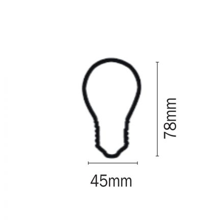 InLight E27 LED Filament G45 5watt Φυσικό Λευκό  (7.27.05.13.2)