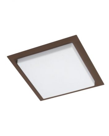 Πλαφονιέρα Εξωτερικού Χώρου LED 15W Tablet Καφέ IP44