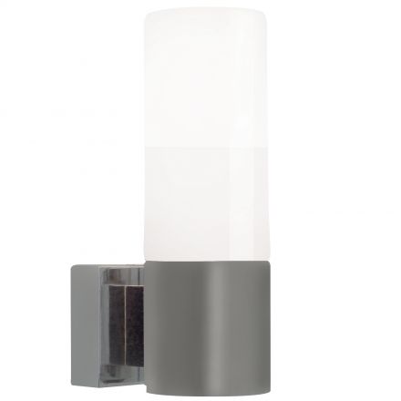 Φωτιστικό Μπάνιου Tangens Single LED E14 Γυαλί Brushed Steel IP44