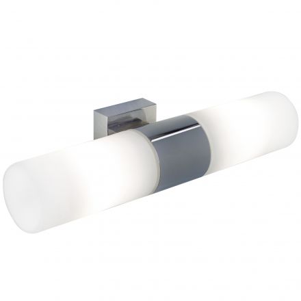 Φωτιστικό Μπάνιου Tangens Double LED 2xE14 Γυαλί Chrome IP44